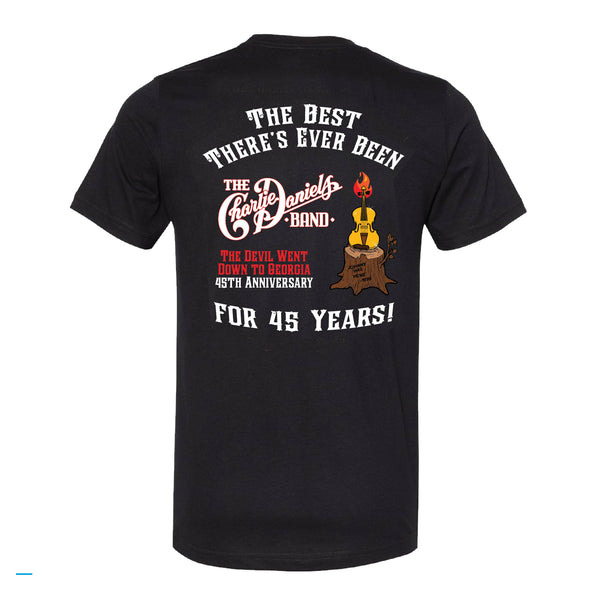 NEW! "The Devil Went Down to Georgia" 45th Anniversary. Short Sleeve Tee