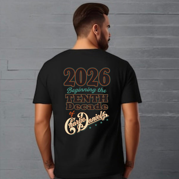 PRE-ORDER! - Charlie Daniels 90 Black Tee
