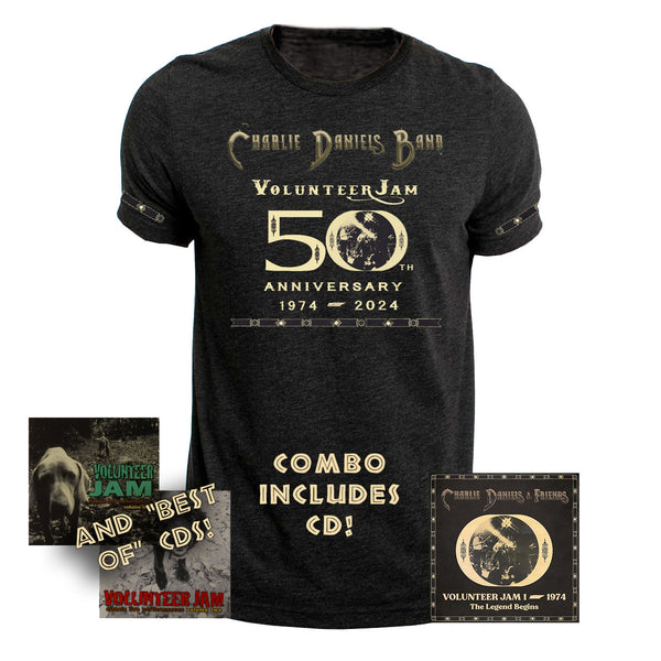 NEW! - Volunteer Jam CD/50th Anniversary Short Sleeve Tee - Combo