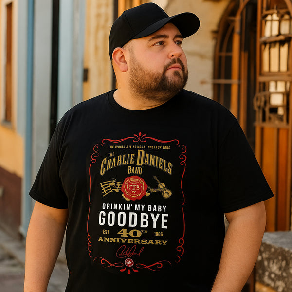 NEW! - "Drinkin' My Baby Goodbye" 40th Anniversary Tee
