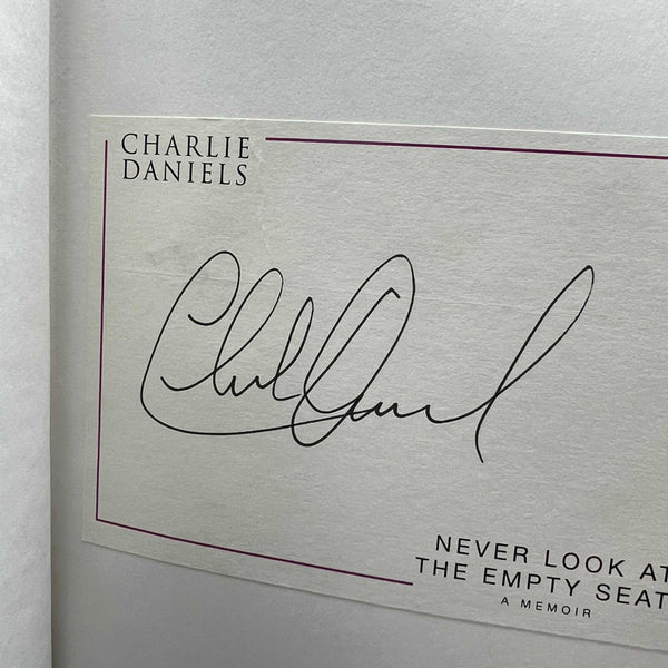 *UNEARTHED* Signed Bookplates-Never Look at the Empty Seats: A Memoir- Paperback