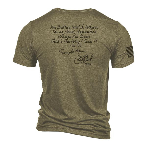 New! - Nine Line Simple Man 35th Anniversary Short Sleeve Tee