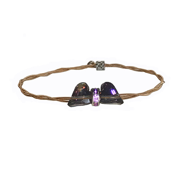 Women’s Idle Strings Bracelet - Bronze Gem Heart Wings