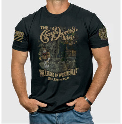 CLOSEOUT! BLACK 9Line "The Legend of Wooley Swamp" 40th Anniversary Tee