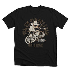 "Yes, I'm Old, But I Saw the CDB On Stage!" Black Short Sleeve Tee