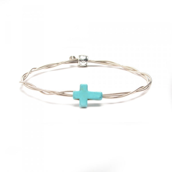 Women’s Idle Strings Bracelet - Turquoise Cross