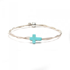Women’s Idle Strings Bracelet - Turquoise Cross